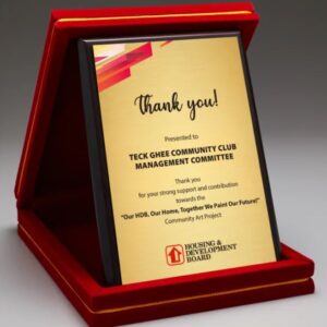 Plaque with Velvet Box