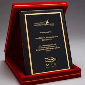 Plaque with Velvet Box