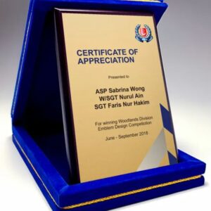 Plaque with Velvet Box